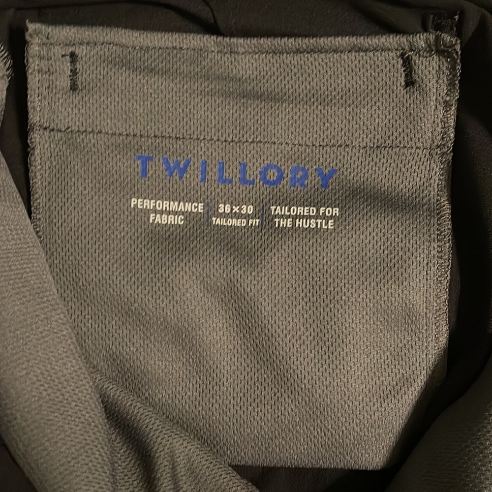 Twillory Black Dress Pants Men’s 36x30 Performance Stretch Travel Office - Picture 3 of 6